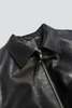 Jovana Markovic Black Kamen Leather Jacket - Thumbnail 8