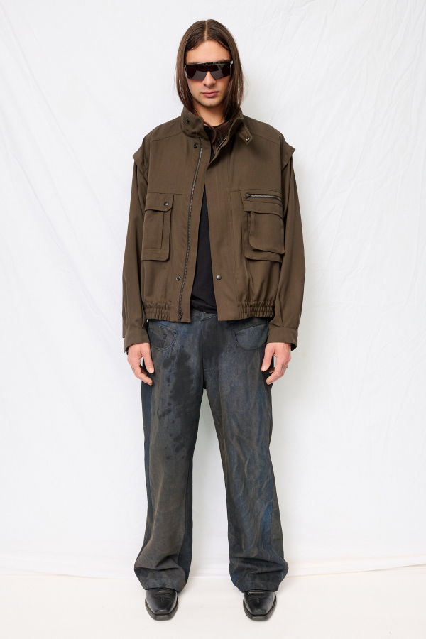 Assembly Suiting Military Jacket - Brown