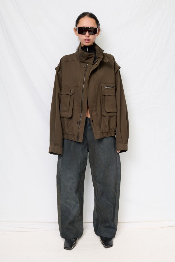 Assembly Suiting Military Jacket - Brown