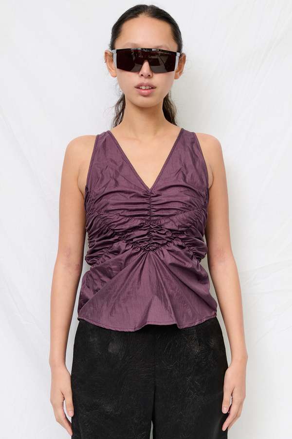 Permanent Vacation Purple Cocoon Top