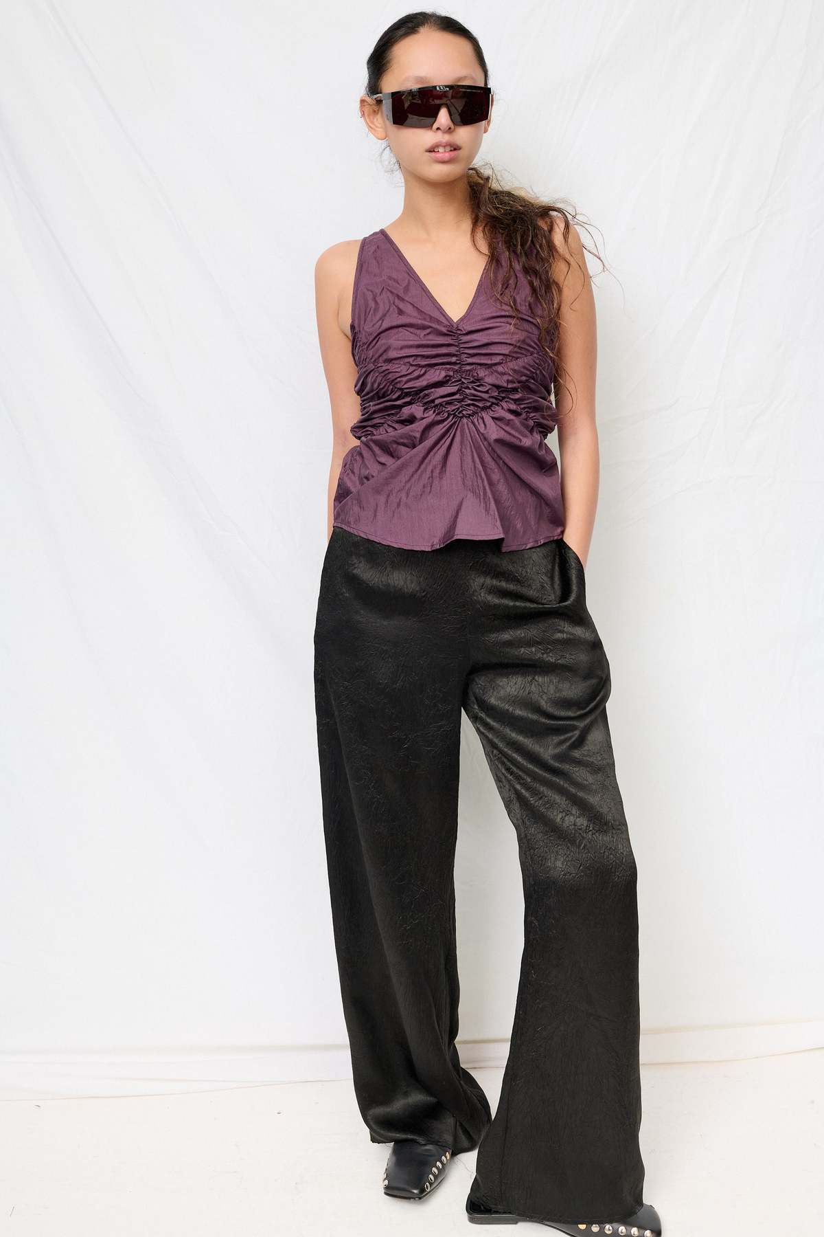 Permanent Vacation Purple Cocoon Top - Image 2 of 4