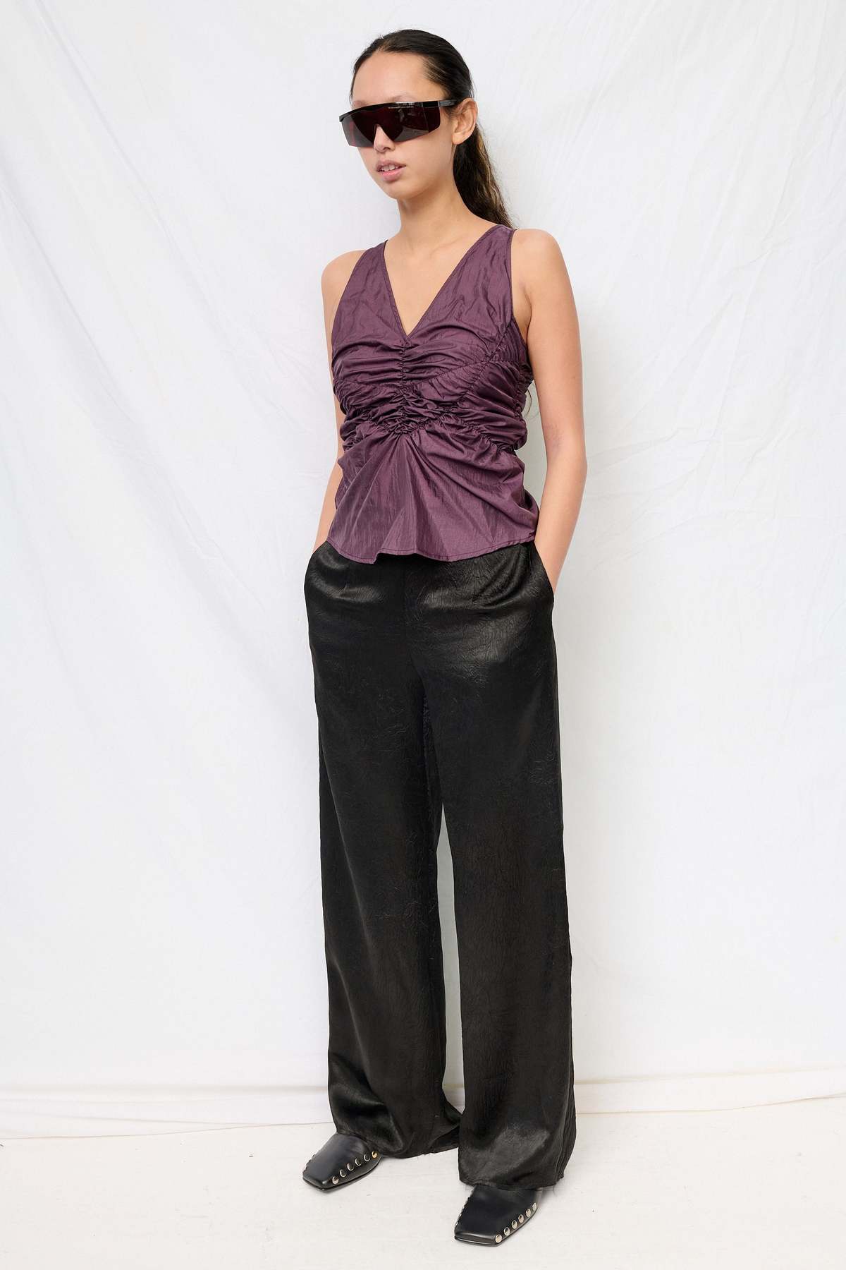 Permanent Vacation Purple Cocoon Top - Image 3 of 4