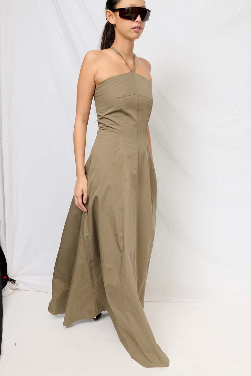 Our Legacy Solaro Sage Tide Cotton Nylon Poise Dress