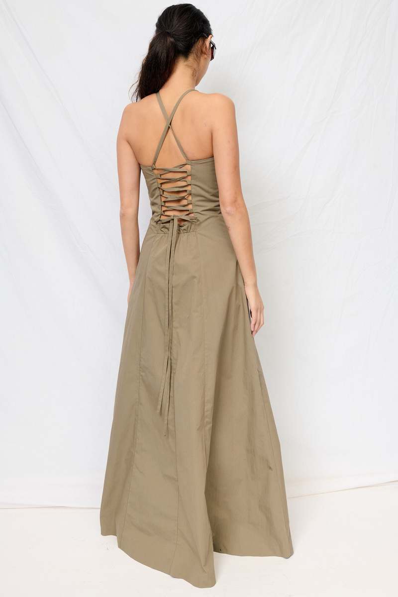 Our Legacy Solaro Sage Tide Cotton Nylon Poise Dress