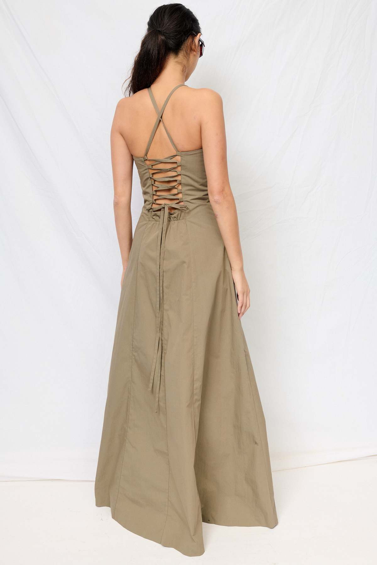 Our Legacy Solaro Sage Tide Cotton Nylon Poise Dress - Image 4 of 5