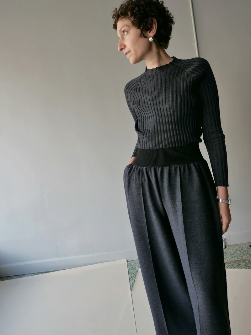 CANCELLATO Uniform Classic Trousers - Stone