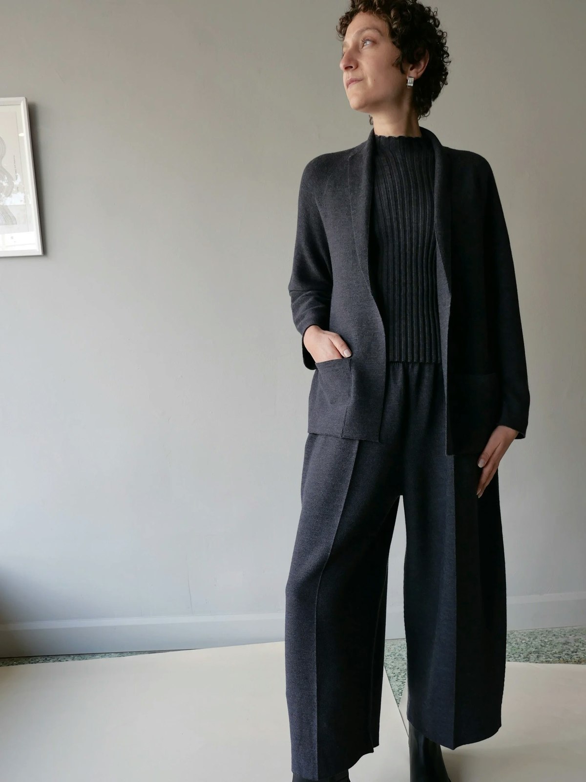 CANCELLATO UNIFORM Classic Single Breasted Jacket - Stone - Image 2 of 4