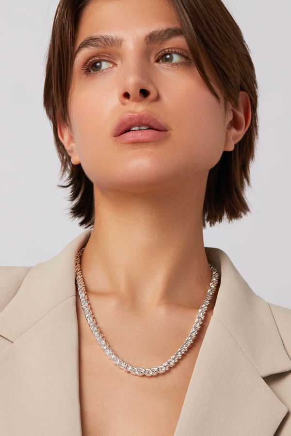 Jenny Bird Rizzo Necklace - Silver