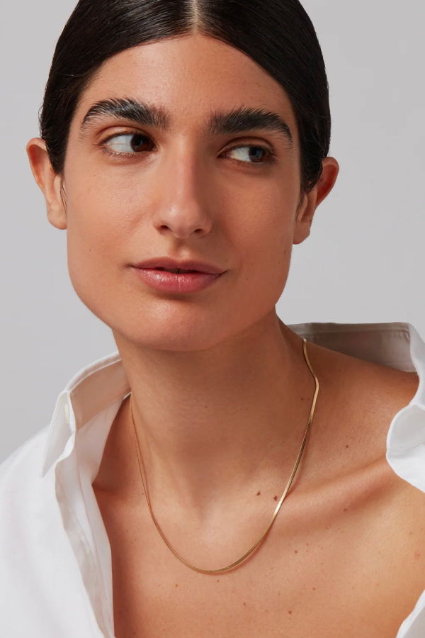 Jenny Bird Zeina Slim Chain Necklace - Gold