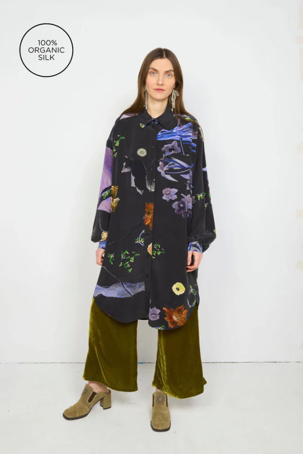 Anntian Big Silkshirt - Print 7