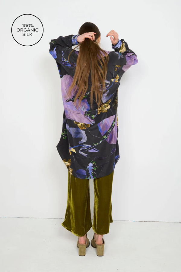 Anntian Big Silkshirt - Print 7