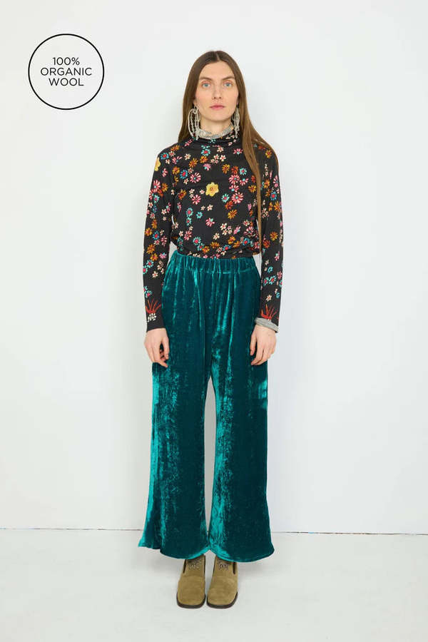 Anntian Wool Jersey Rolli Top - Print 3B