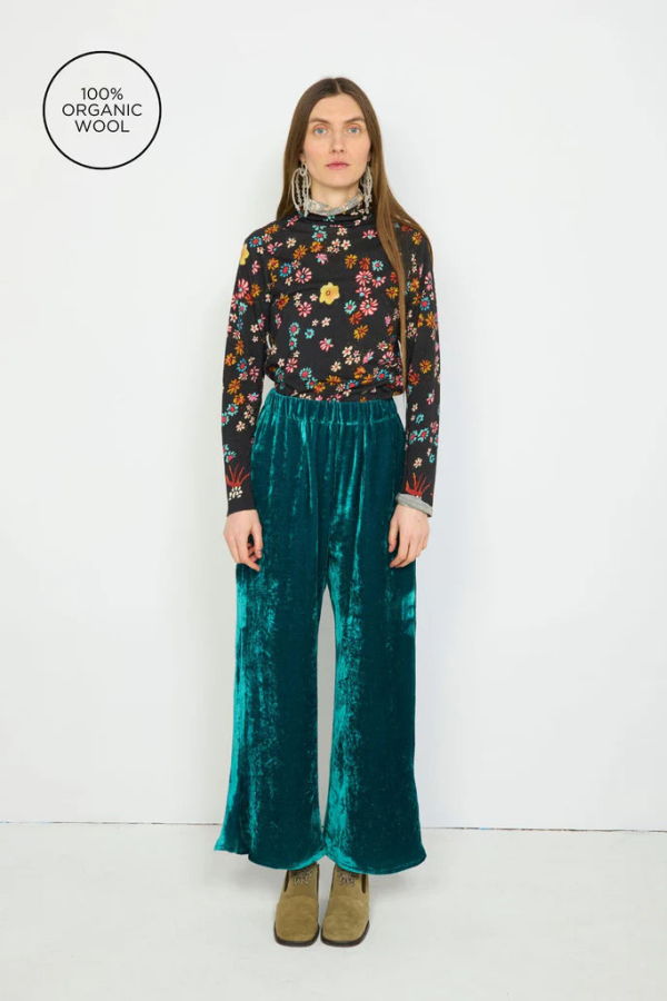 Anntian Wool Jersey Rolli Top - Print 3B