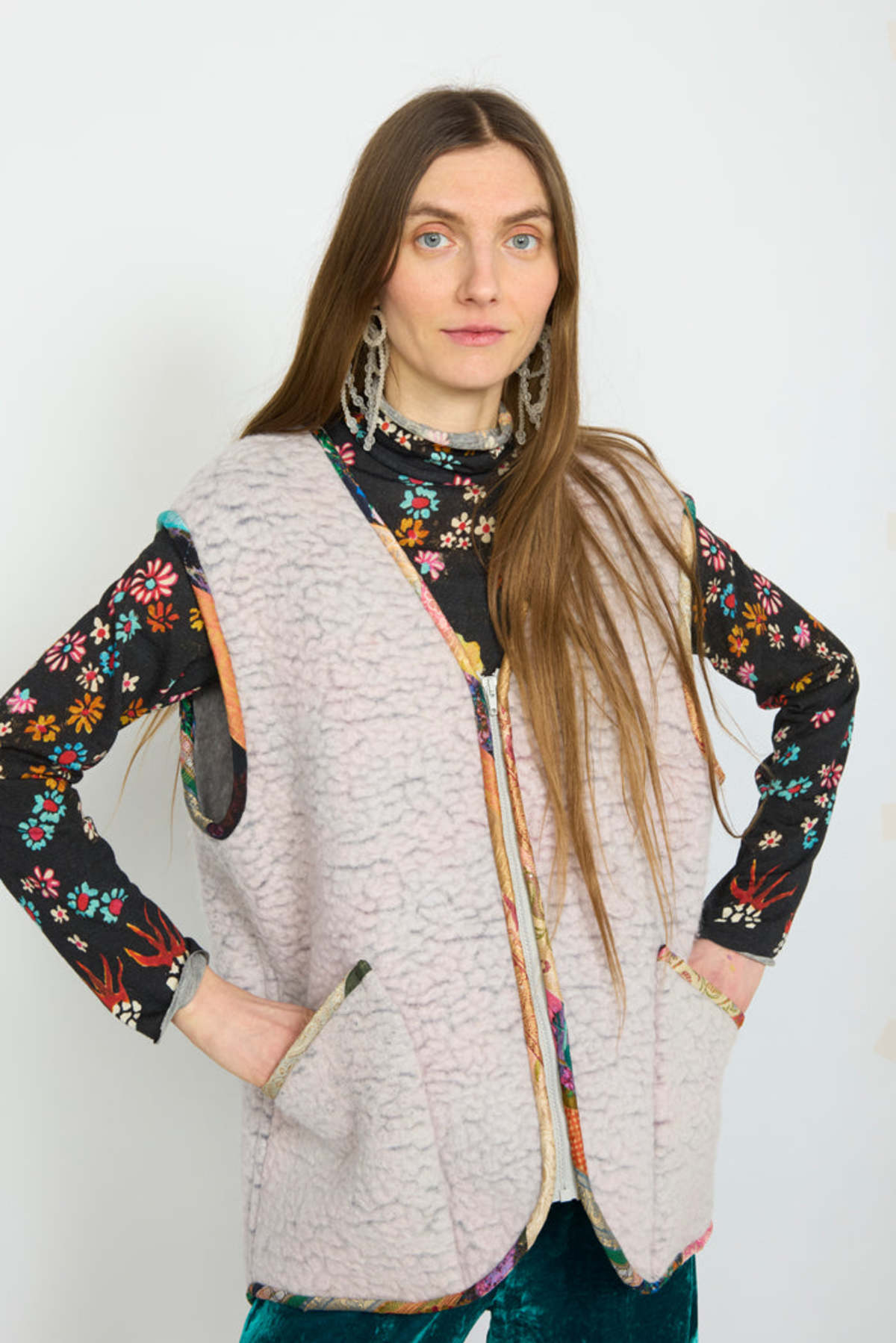 Anntian Wool Jersey Rolli Top - Print 3B - Image 7 of 7
