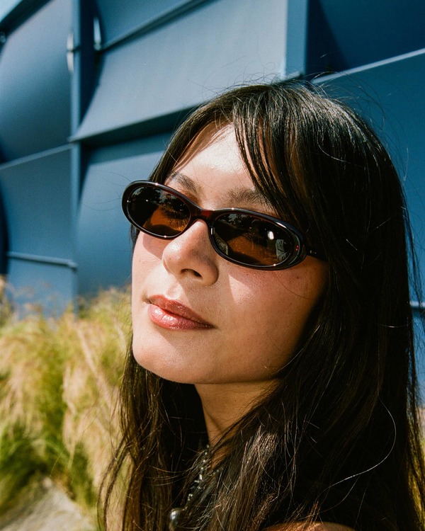 Crap Eyewear The Luv Buzz Sunglasses - Midnight Plum Frame & Polarized Desert Lens