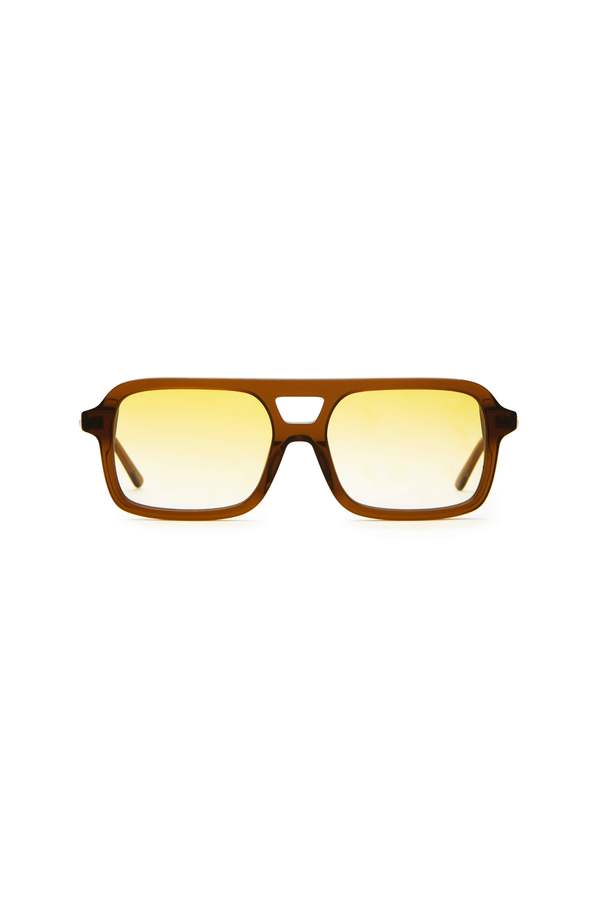 Crap Eyewear The Spaced Ranger Sunglasses - Crystal Hemp Frame & Gold Gradient Lens