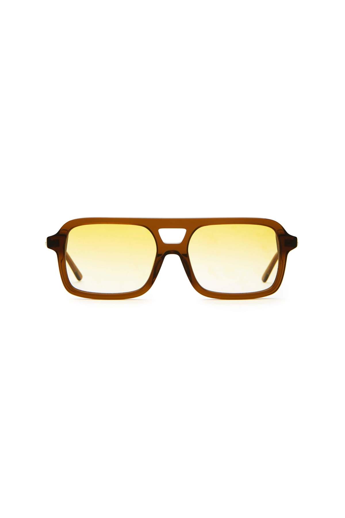 Crap Eyewear The Spaced Ranger Sunglasses - Crystal Hemp Frame & Gold Gradient Lens - Image 1 of 4