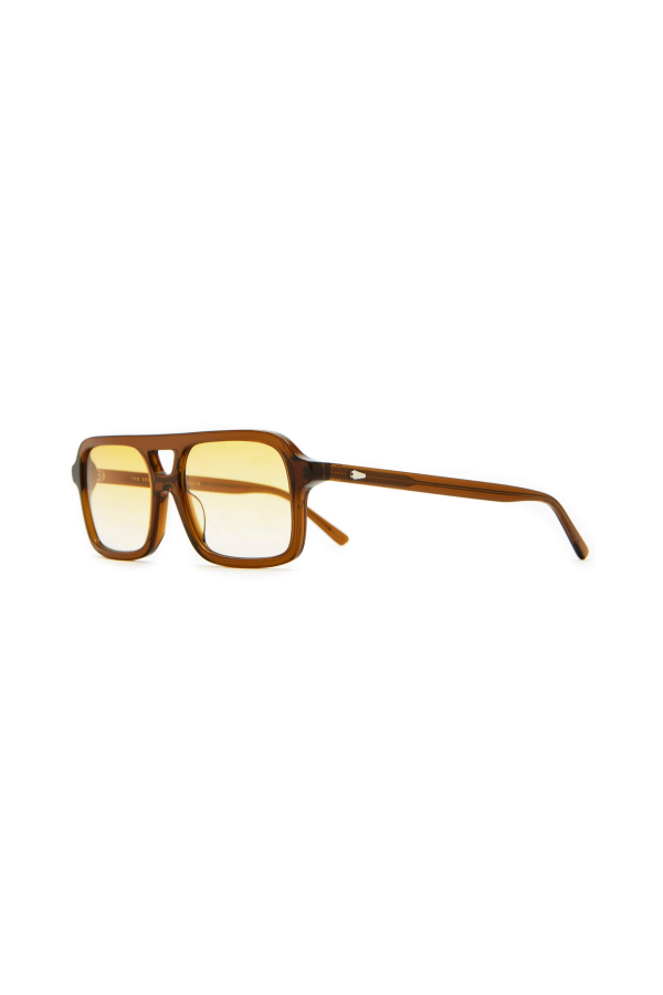 Crap Eyewear The Spaced Ranger Sunglasses - Crystal Hemp Frame & Gold Gradient Lens