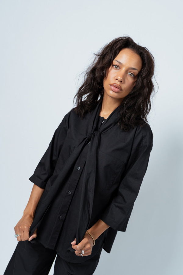 Aquarius Cocktail Dear Polly Blouse - Black