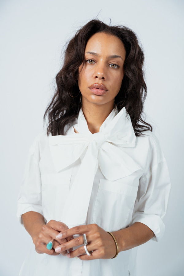 Aquarius Cocktail Dear Polly Blouse - Cloud