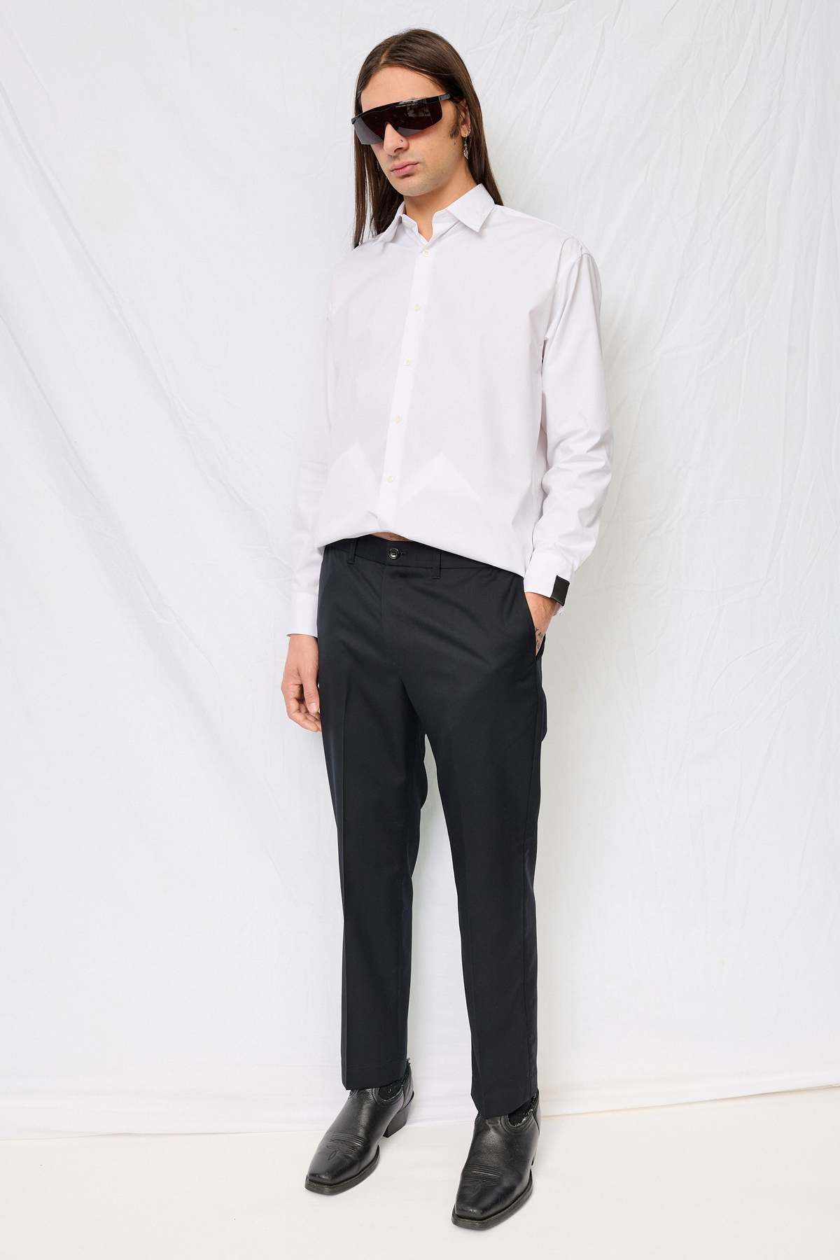 n-hoolywood Black Tapered Pants - Image 4 of 7