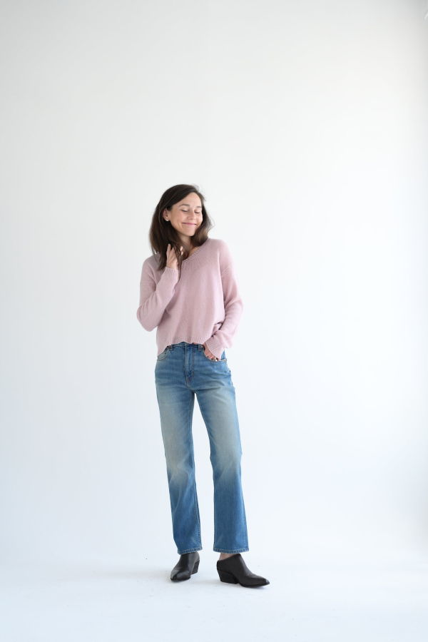 Jamie Haller Kenickie Jean - Distressed Indigo