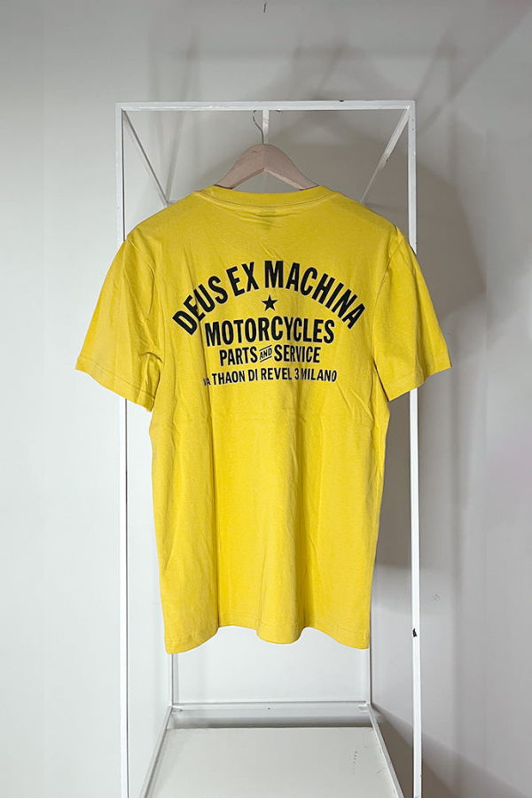 Deus Ex Machina Milano Address Tee - Mimosa Gold