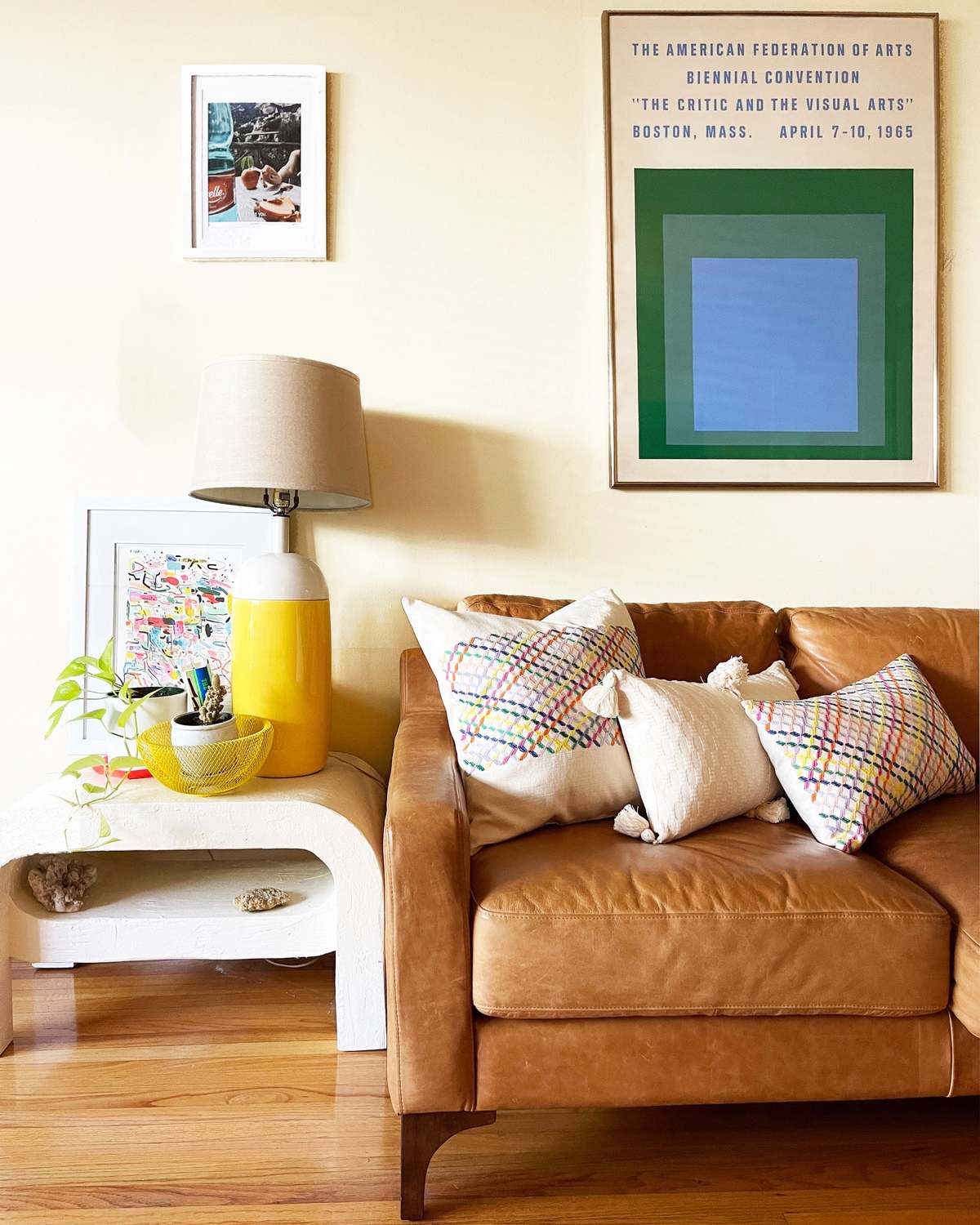 Archive New York Cotzal Paneled Square Pillow - Rainbow - Image 2 of 18