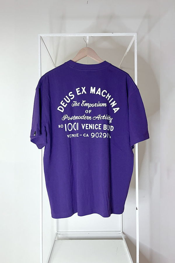 Deus Ex Machina Venice Sign Tee - Violet Indigo