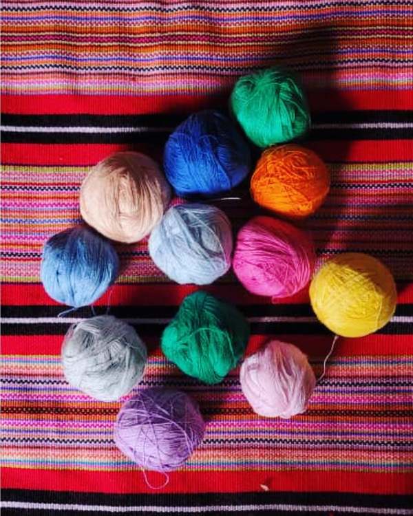 Archive New York Cotzal Paneled Square Pillow - Rainbow