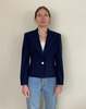 Ralph Lauren Vintage Cropped Pinstripe Wool Blazer - Thumbnail 5