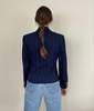 Ralph Lauren Vintage Cropped Pinstripe Wool Blazer - Thumbnail 6