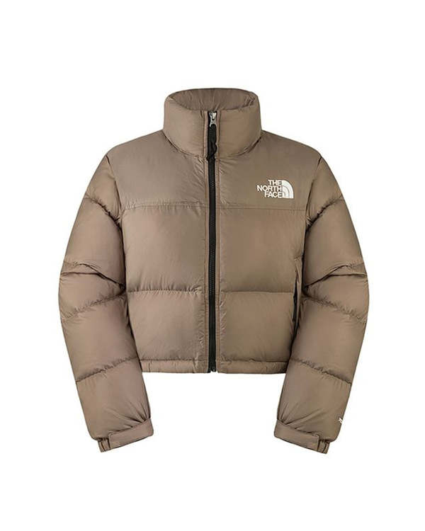 THE NORTH FACE Nuptse Short Jacket - Mocha Brown THE NORTH FACE Nuptse Short Jacket - Mocha Brown