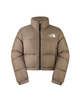 THE NORTH FACE Nuptse Short Jacket - Mocha Brown - Thumbnail 1