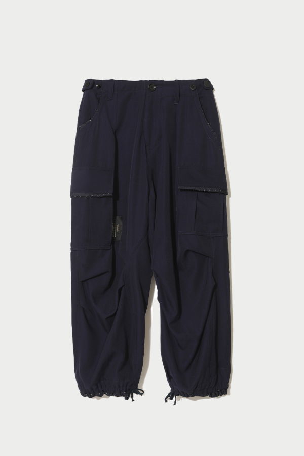 Undercover Cropped Wool Cargo Pants