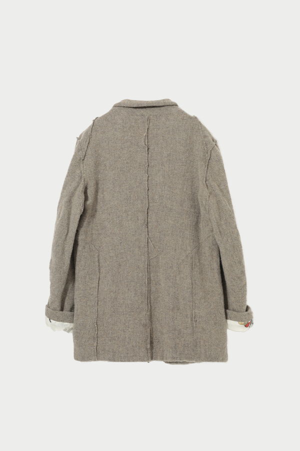 Undercover Eye-button Felted Wool Blazer