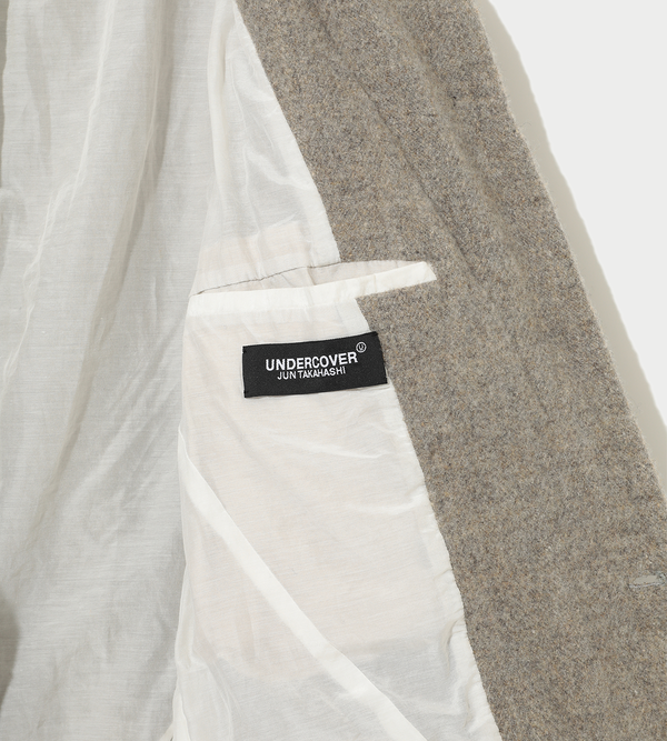 Undercover Eye-button Felted Wool Blazer