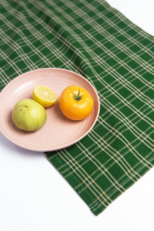 Archive New York Chiapas Table Runner - Forest Green Plaid