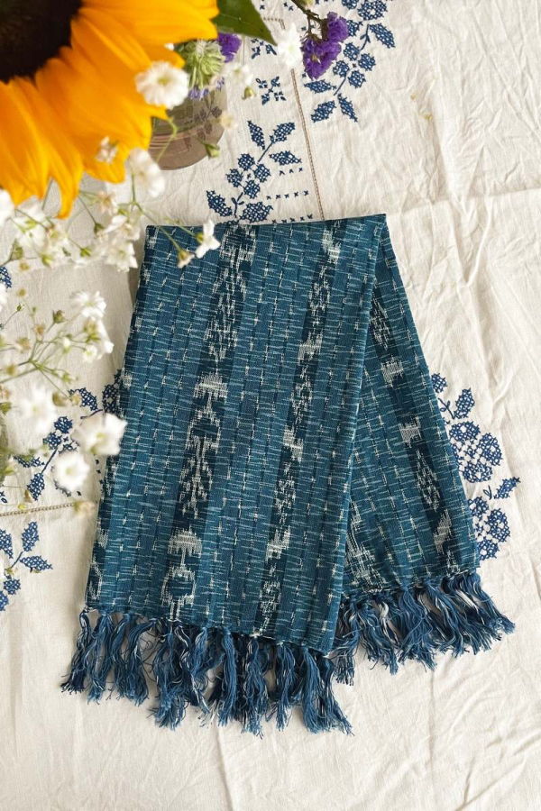 Archive New York Indigo Ikat Towel