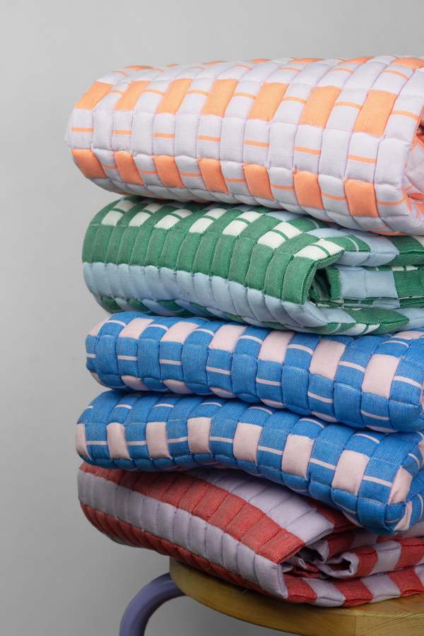 Archive New York Quilted Sujani Throw Blanket