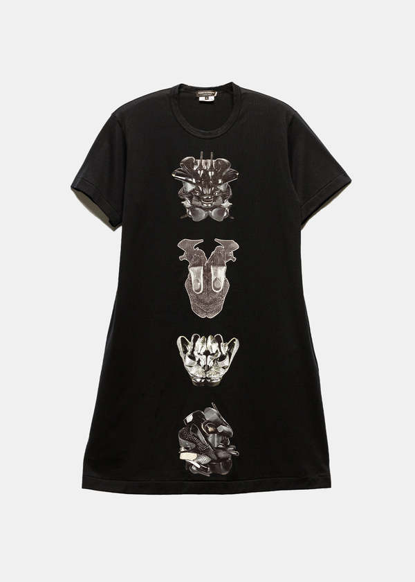 comme des garons homme plus Graphic Print Long T-Shirt