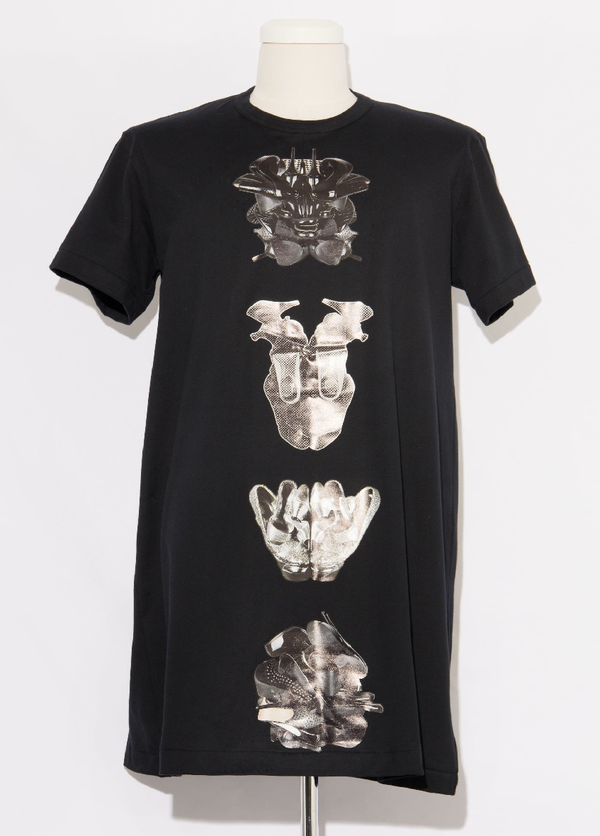 comme des garons homme plus Graphic Print Long T-Shirt