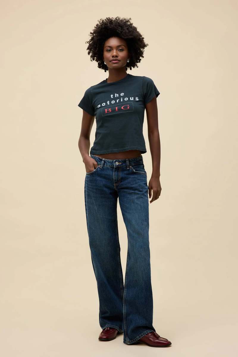 Daydreamer Notorious BIG The Notorious Stacked Vintage Tee - Vintage Black