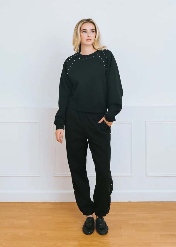 Brunette the Label Studded Sweatshirt