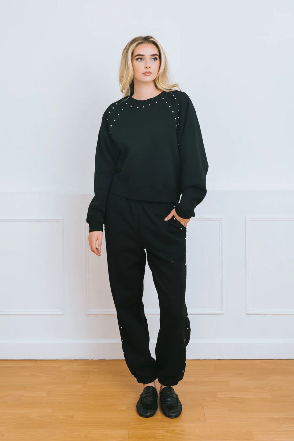 Brunette the Label Studded Sweatshirt