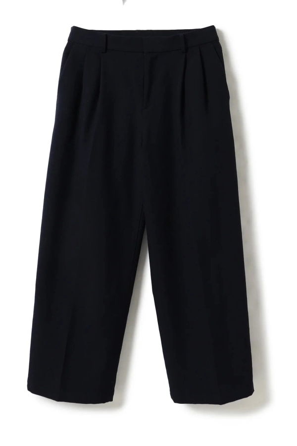 Pilgrim Surf + Supply Elena Wool Slouchy Trouser - Navy