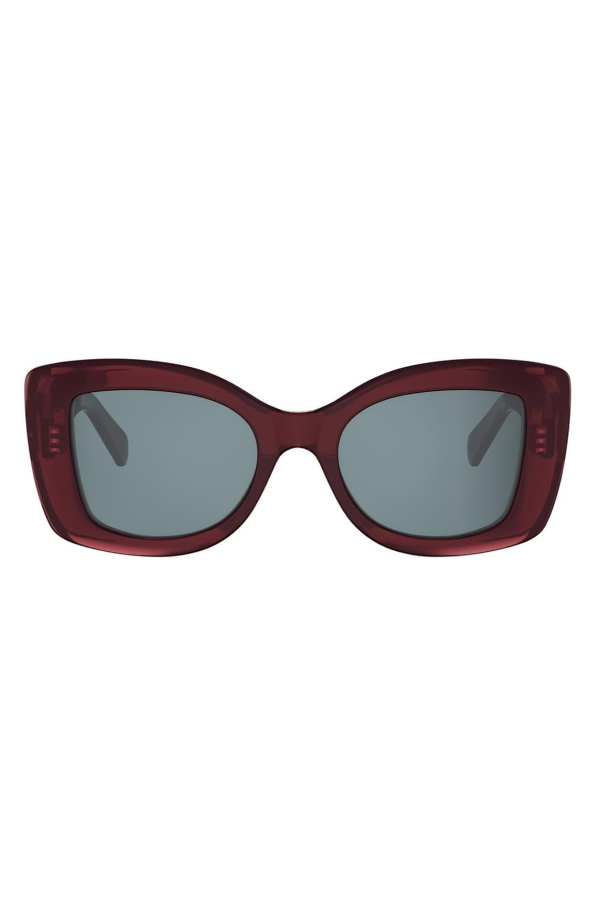 Celine Cl40324u 3 Dots 66v Sunglasses - Bordeaux