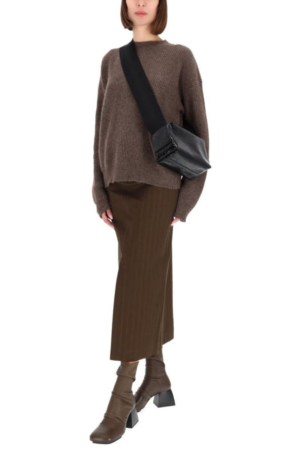 Uma Wang Midi gad Skirt - Brown