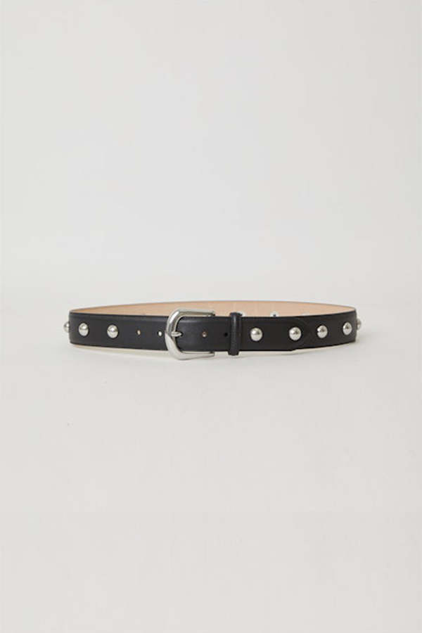 B-LOW THE BELT Kennedy Moto Belt - Black/Silver