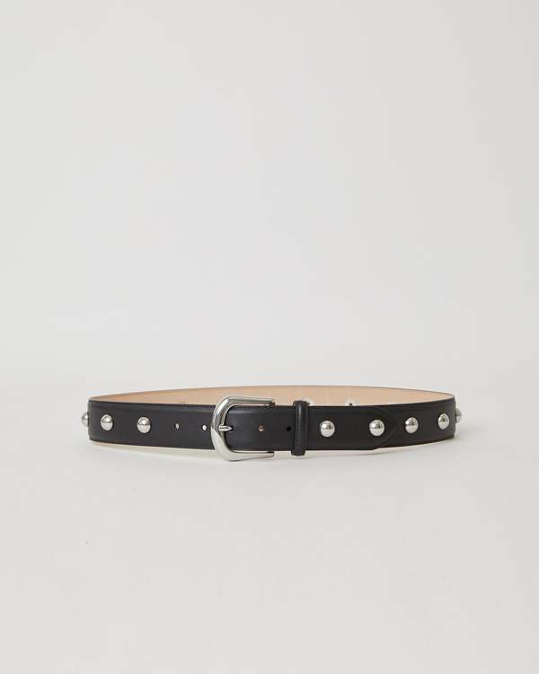 B-LOW THE BELT Kennedy Moto Belt - Black/Silver